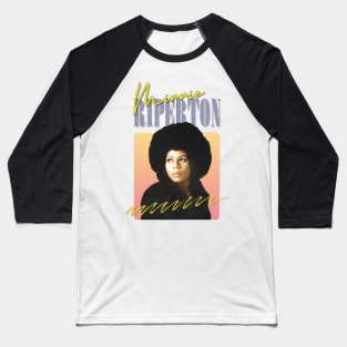 Minnie Riperton - Retro Style Fan Art Design Baseball T-Shirt